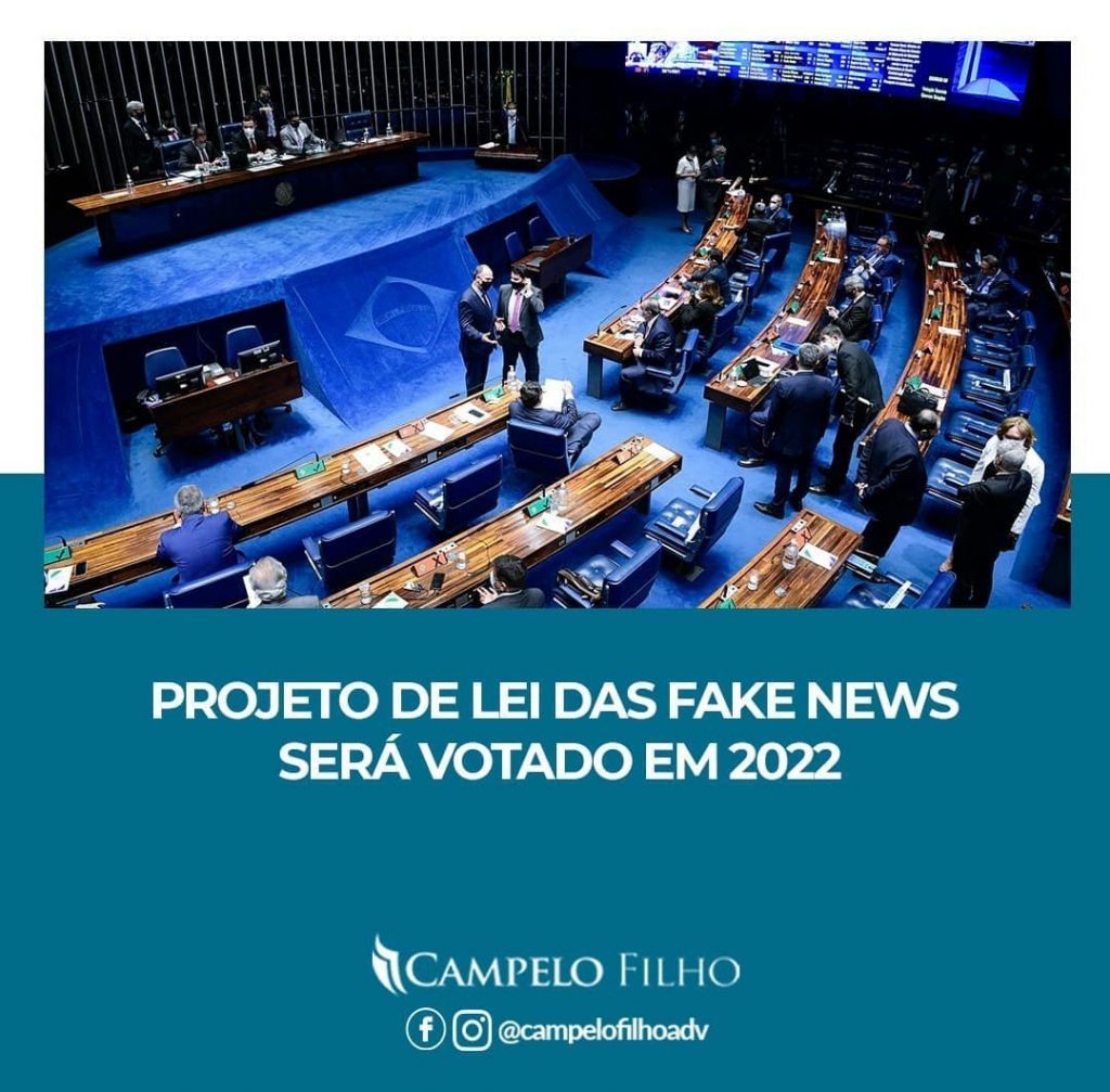 Projeto de Lei das Fake News será votado em 2022