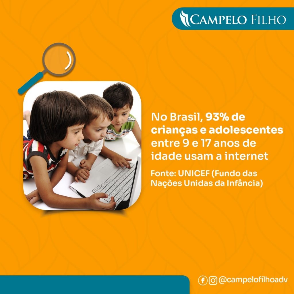 NO BRASIL, 93% DE CRIANÇAS E ADOLESCENTES ENTRE 9 E 17 ANOS DE IDADE USAM A INTERNET